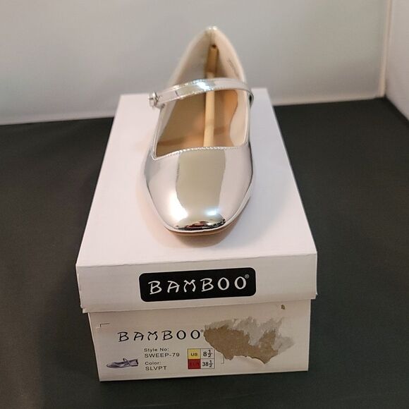 BRAND NEW BAMBOO MARY JANE STYLE CLASSIC BUCKLED STRAP ROUND-TOE FLAT SH… - Picture 14 of 15